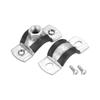 2pcs M8 Mounting Screws Adjustable Pipe Support Clamp Galvanized Iron PPR Iron Pipe Clamp  PVC
