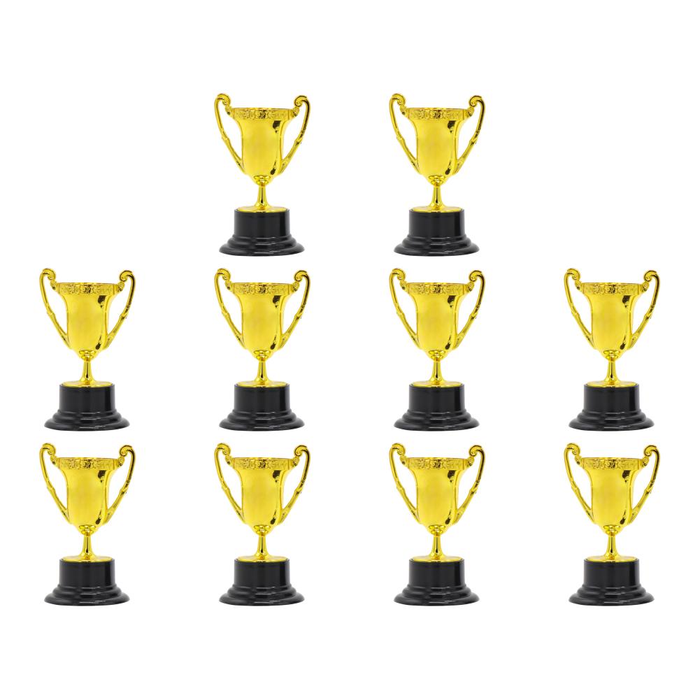 Gold Award Trophy Cups for Kids Plastic Golden Award Trophy Cup Gold Participation Trophy Cup For Party Favors Rewards
