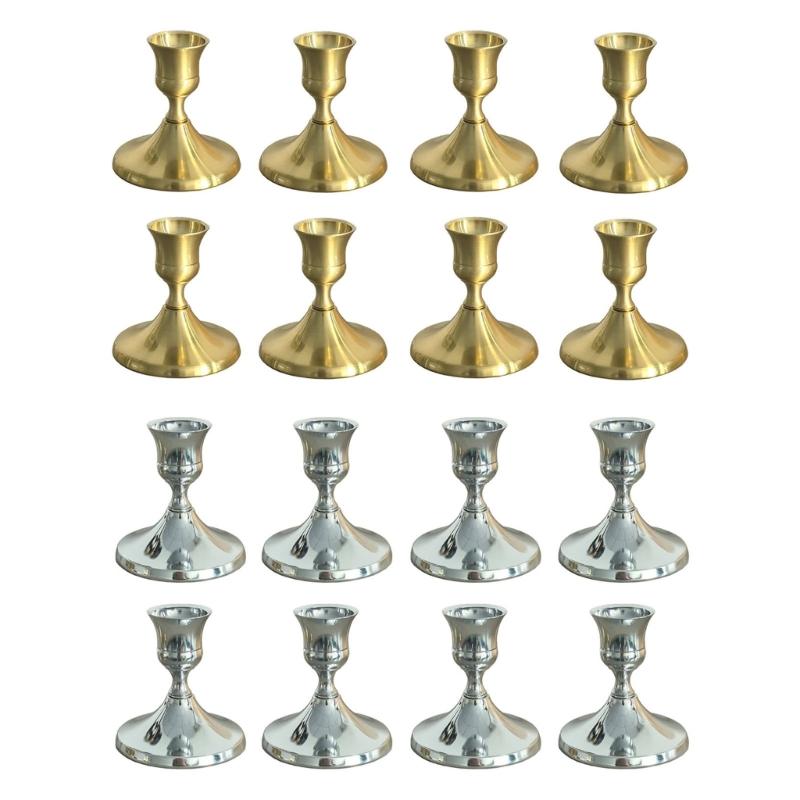 Retro Taper Candle Holders Iron Candlestick Holders for Home Dinning Table Centerpiece Wedding Holiday Party Chrismas