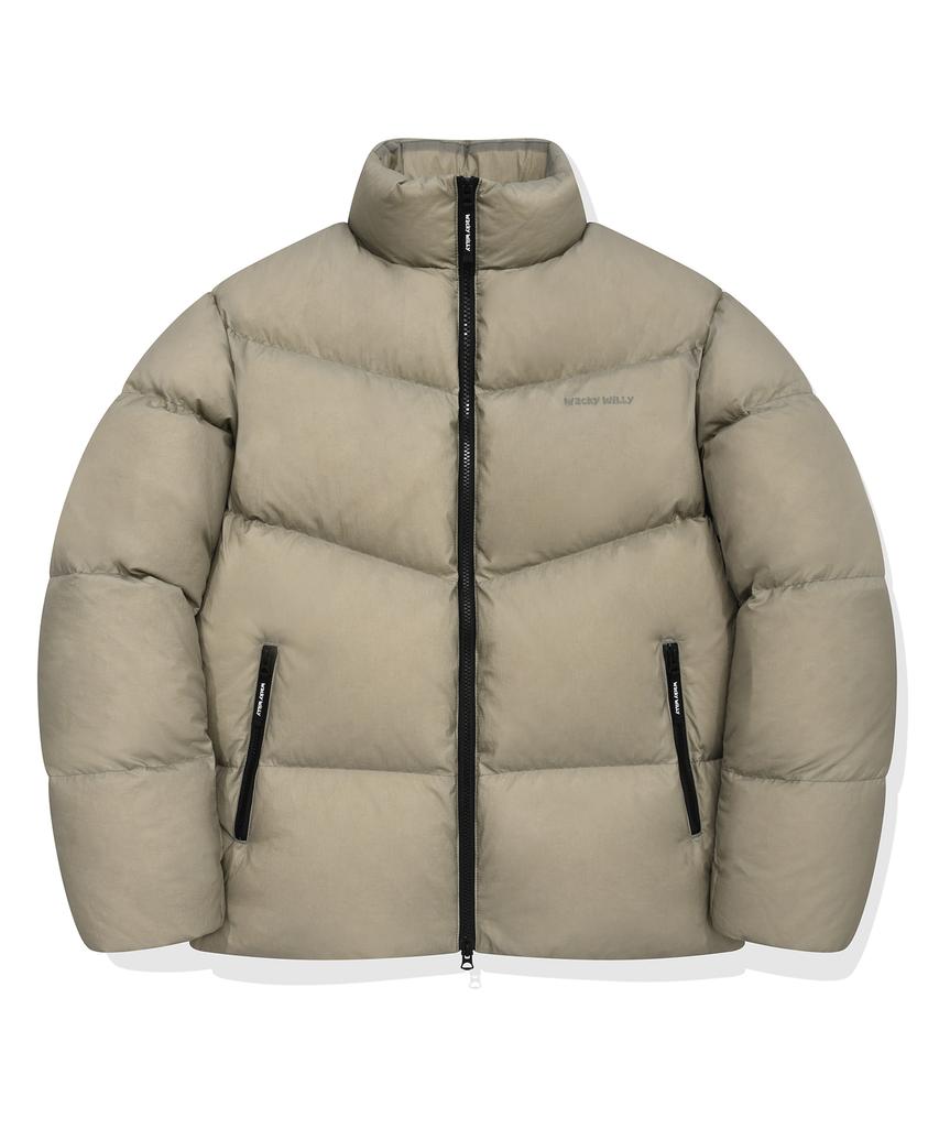 Wacky Willy Nylon Down Jumper Beige