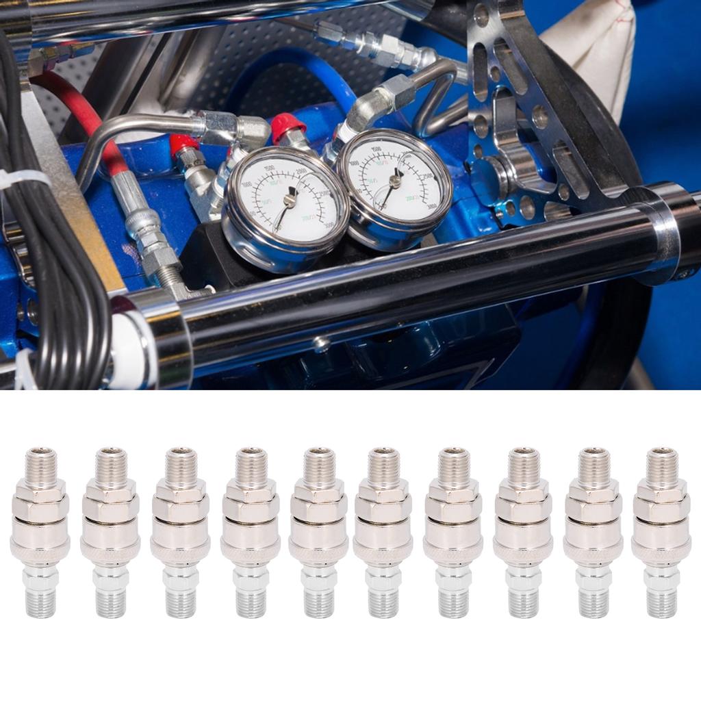 10 Set Air Compressor Connector SelfLocking Barb CType Male Female Quick Release for PU Hose