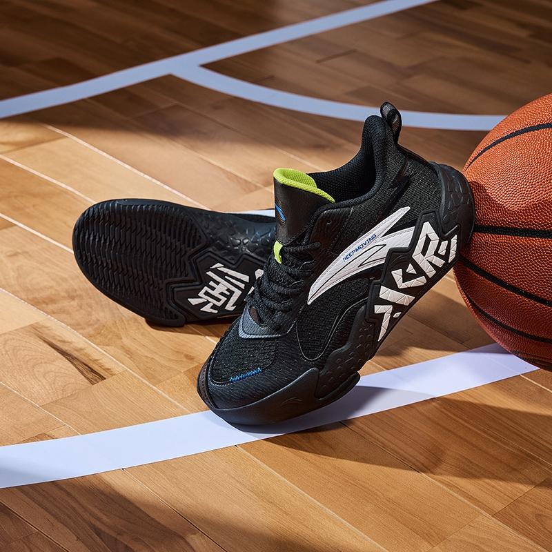 Anta Comfortable Classic Fashion Versatile Non-Slip Shock Absorbing Wear-Resistant Mid-Top Kids Basketball Shoes Men Sneaker A12431101