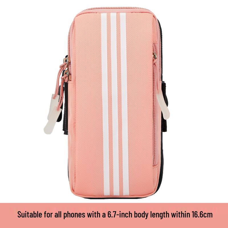 

Унисекс Фитнес Нарукавник для телефона и Напульсник для занятий спортом на открытом воздухе розовый