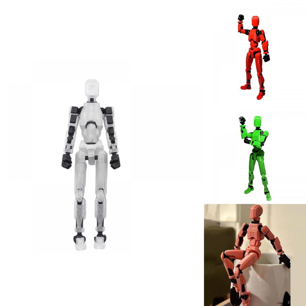 Lucky 3d Printed 13 Action Figure Decompressio Multi Jointed Movable Figures