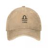 Libra Zodiac Baseball Cap Men's Big Size Hat Ball Cap Brand Man Cap Women's Beach Outlet Men's