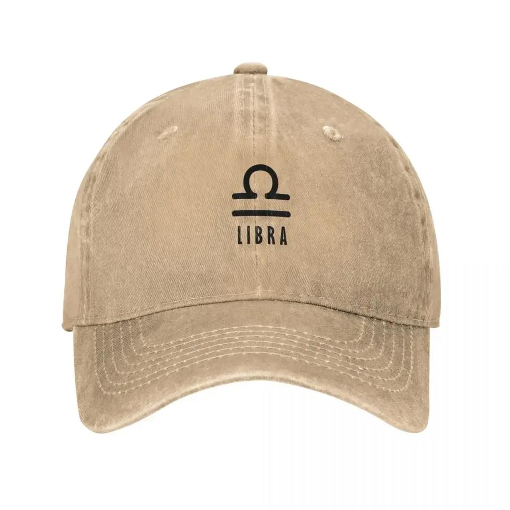 Libra Zodiac Baseball Cap Men's Big Size Hat Ball Cap Brand Man Cap Women's Beach Outlet Men's