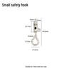 Double-Headed Snap Hook Safety Lanyard: Steel Wire Hanging Rope for Lamp and Picture Anti-Detachment