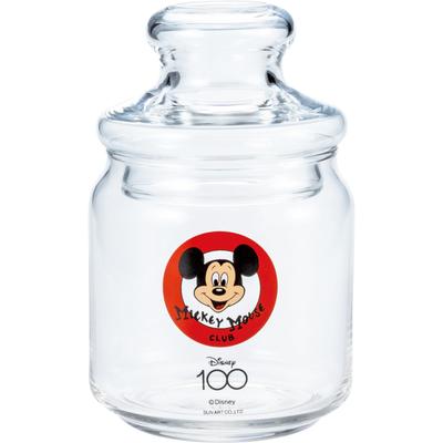 Sun Art Walt Disney Company 100th Anniversary D100 Mickey Mouse Club Canister Glass Retro Pop Tableware 500ml Tableware Goods Miscellaneous Goods