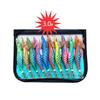 10x Fishing Lures Set Fishing Hooks Squid Jig Lures Luminous Lures for Saltwater