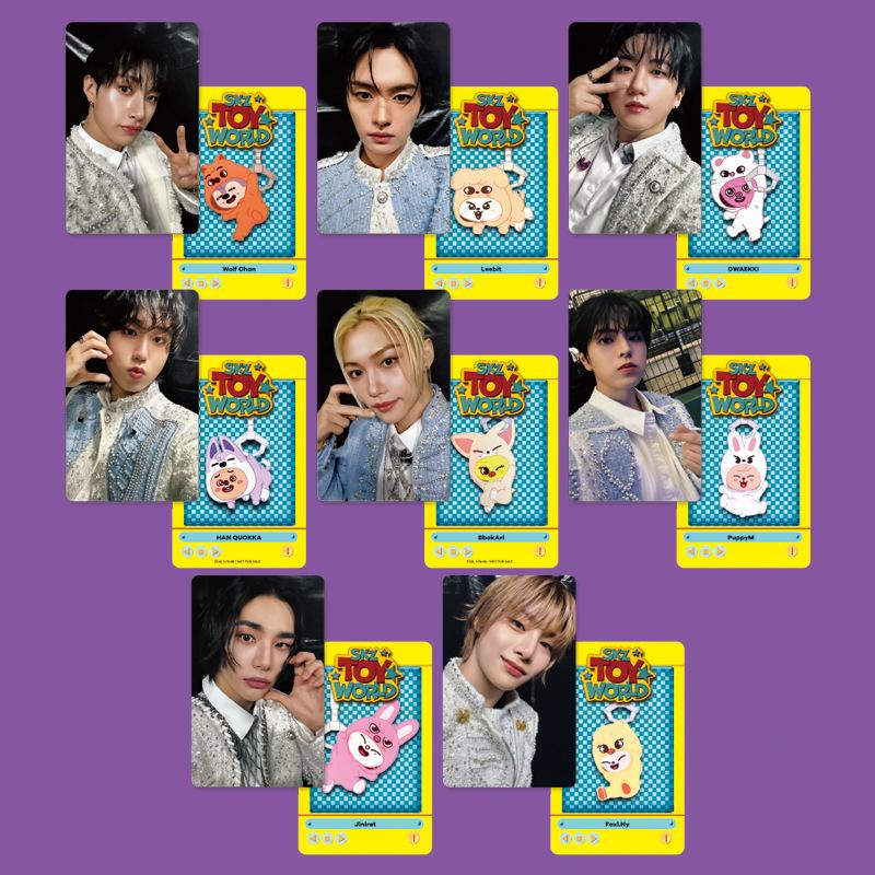 Skzoo Stray Kids DOIT KARMA Pop Up Fotokort Hyunjin Bang Chan Han Idol Samlarvärda Merch-Kort För Fans Samlarpresent