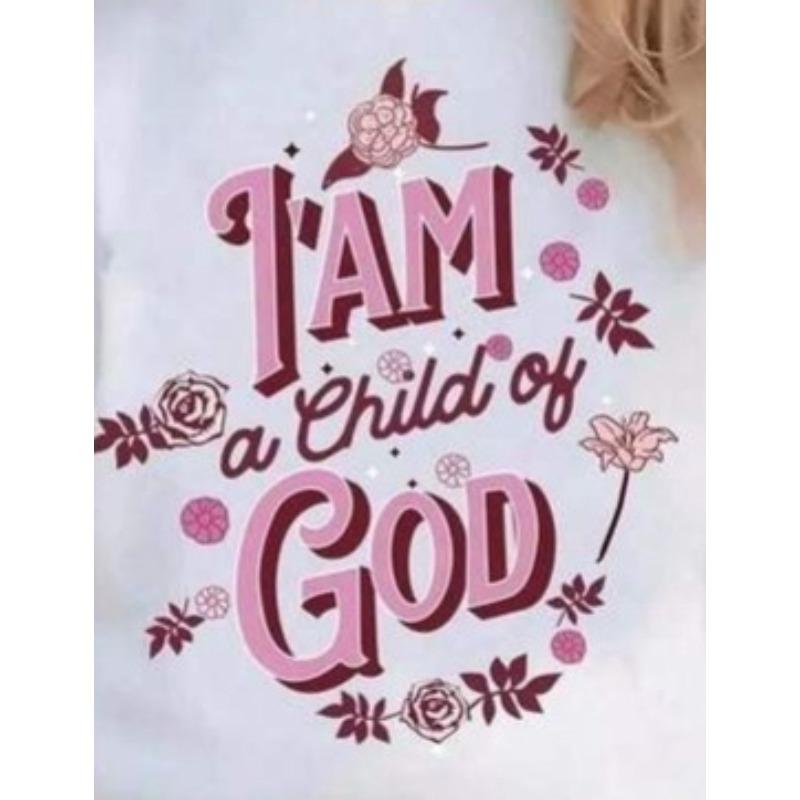 European Size Girls Round Neck Short Sleeved T Shirt with Creative Letter Pattern