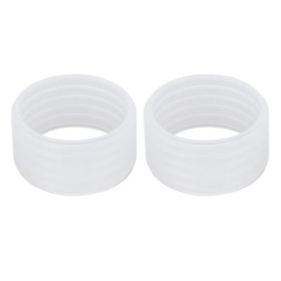 2er-Set Tennis Schlägergriff Silikonring Schweißabsorption Tennis Overgrip Fixierring Transparent