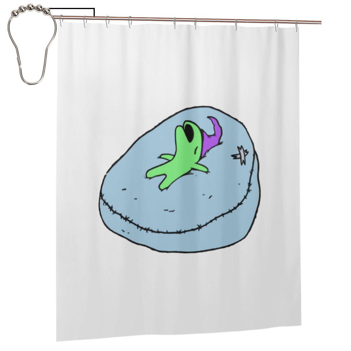 

Glep Sleeping Smiling Friends Shower Curtain Bathroom Polyester Waterproof Bath Curtains With Hooks W60H190(CM)-1 Pcs