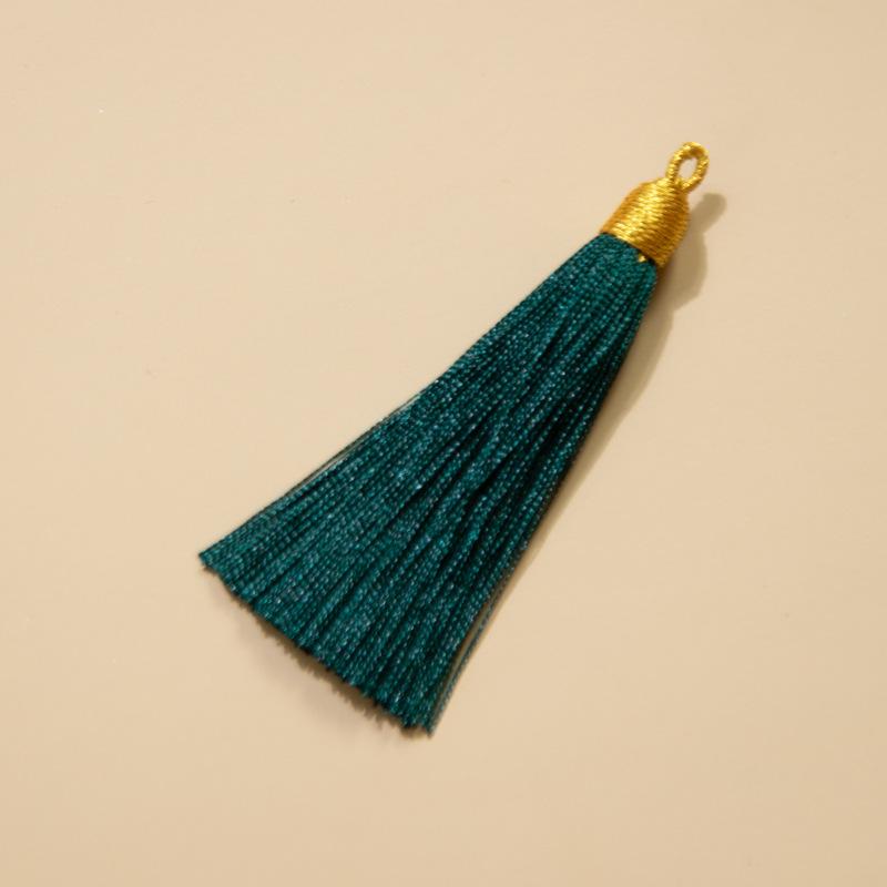 8 см Подвесное кольцо Золотая шелковая резьбовая крышка Бахромчатый шип Полиэстер Бахромчатый Антикварный Подвесной шип Закладка Саше Ювелирные аксессуары