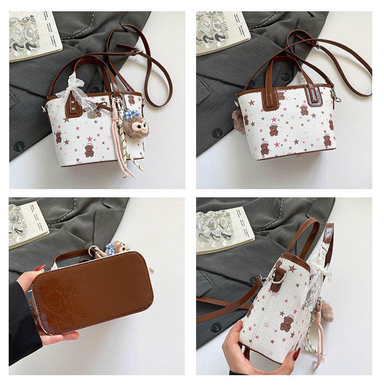 High-End 2025 Light Luxury Handbag: Fashionable, Versatile, Crossbody with Cute Niche Design Print for Women