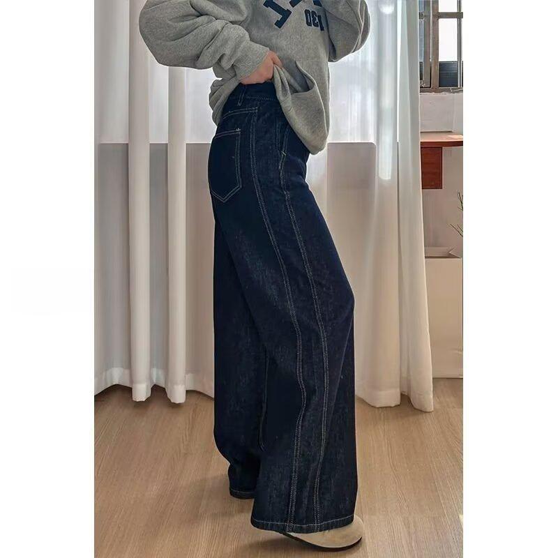 Women s Plus Size High Waist Slimming Wide Leg Jeans - Early Spring 2026 Large