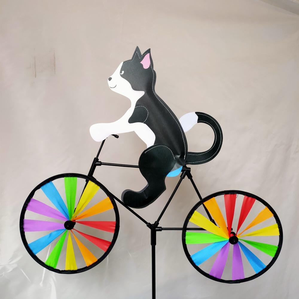 Cartoon Modelling Animal Riding Windmill Three-dimensional Cartoon Garden Yard Decoration  Outdoor