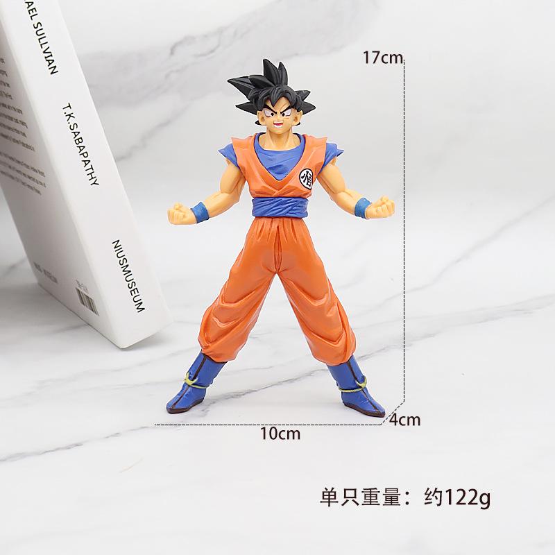 In Stock Anime Dragon Ball Z Super Saiyan  Model Son Goku Scene PVC Action Figure 18cm Statue Collectible Action Model Toy Gifts