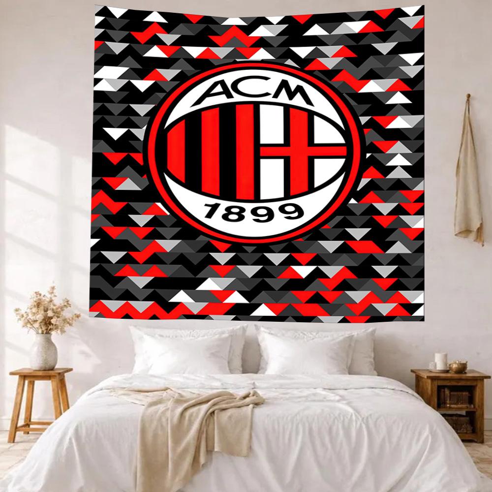 Ac Milan Wall Decor Tapestry Art For Pet Memorial Birthdaywedding Party Backdrop Family Gift