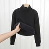 Boys Thick Fleece Lined Kids High Neck Knit Pullover Sweater