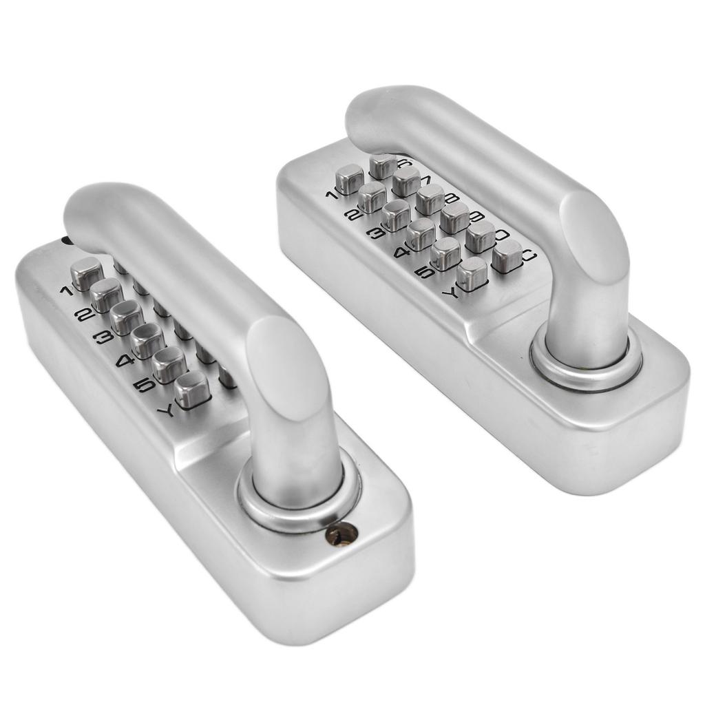 Double Sided Handle Mechanical Combination Lock Wrought Iron Fence Door Lock for Gate Home
