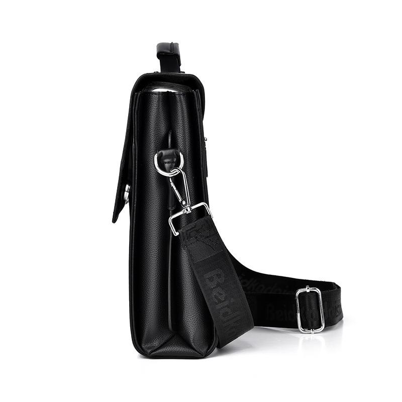 Fashion Men's Bag New Horizontal Handbag Shoulder Messenger Bag Business Briefcase Men's Leisure Bag