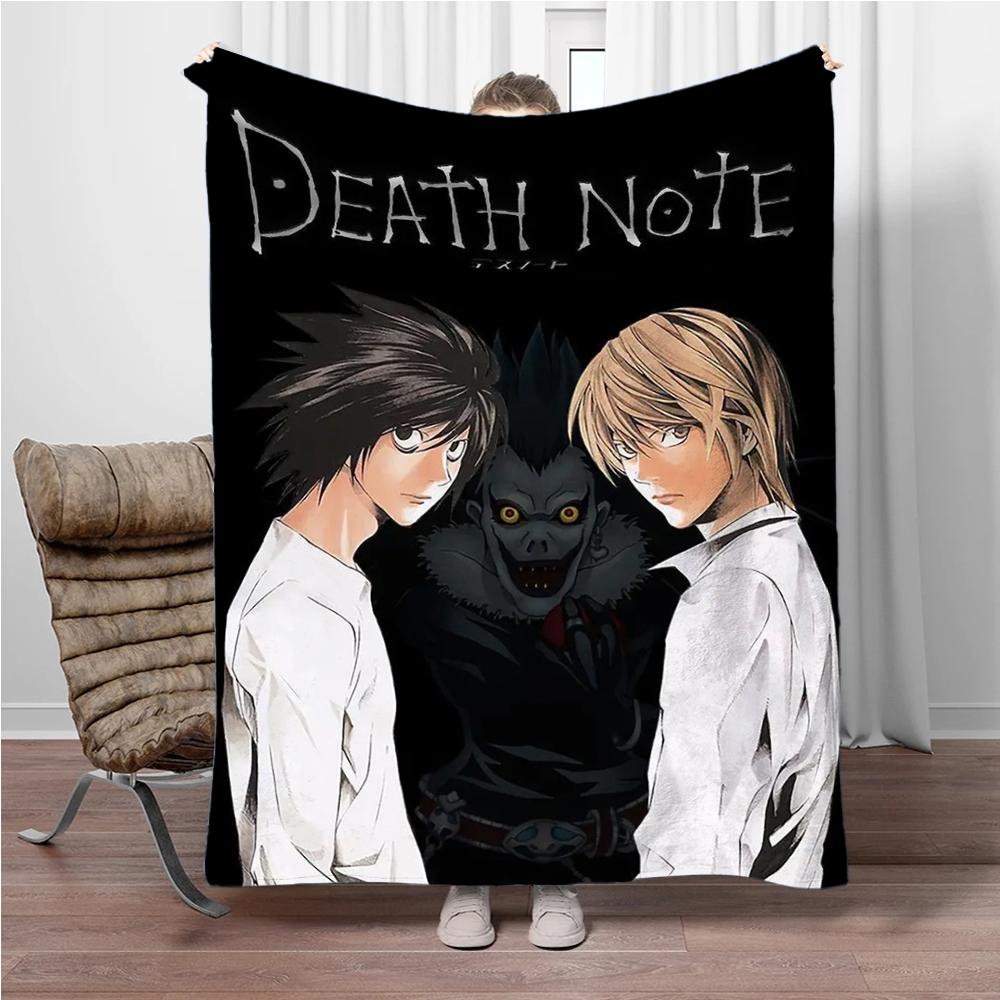 Japanese Anime Blanket DEATH-NOTE Children Warm Soft Blankets for Sofa Bed Cover Blanket Suitable for Birthday Souvenir Gifts
