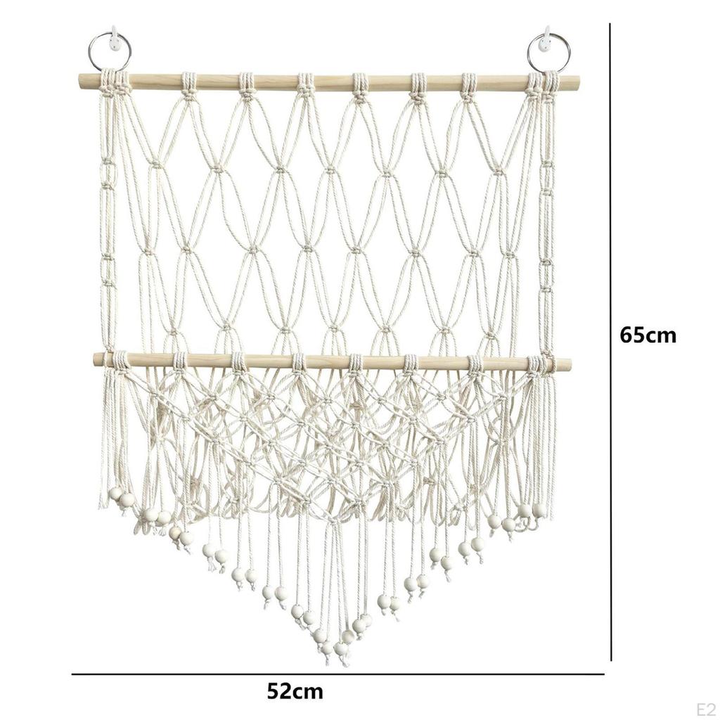 Stuffed Animals Net Hand Woven Hammock Mesh Soft Organizing Cotton Rope Organizer Holder for Boys