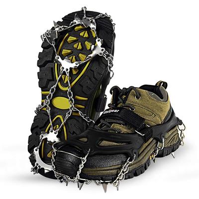 Unigear Crampons Chain Spikes 201 Stainless Steel Snow Spikes Lightweight Frozen Roads Mountain Climbing Snowy Mountains Hiking Trekking Commuting