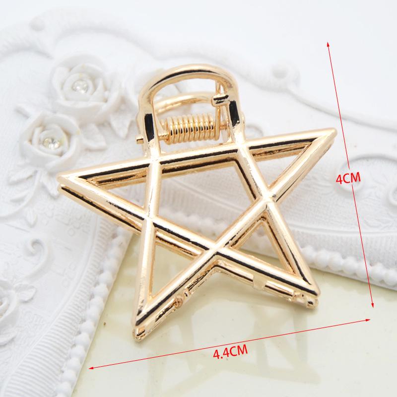 INS Minimalist Metal Claw Hairpin: Small & Medium Retro Hair Clip for European & American Styles, Korean Headwear