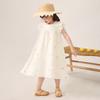 LUSON Children's Wear Girls' Summer White Embroidered Dress
