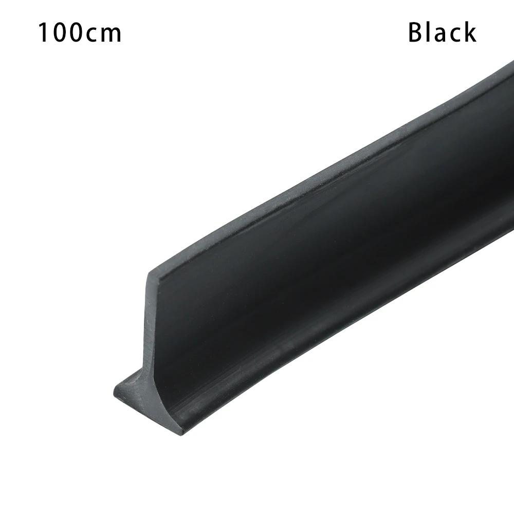 1 Stück 100 cm selbstklebender Silikon-Badezimmer-Wasserstopper, Wasserhaltestreifen, biegsam, für Waschmaschine, Dusche, Dammbarriere