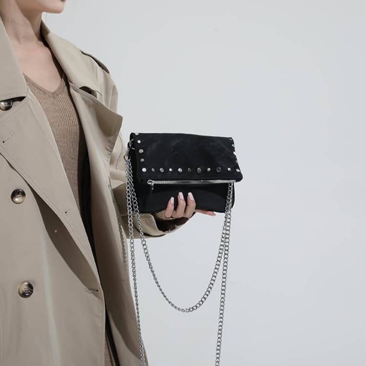 Rivet chain bag women's shoulder messenger bag