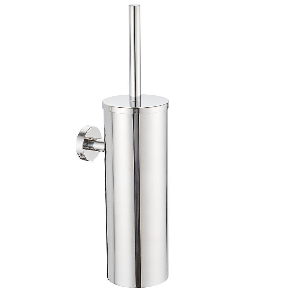 304 Stainless Steel Toilet Brush Holder Wall Mounted Bathroom Cleaning Tool No Dead Angle