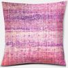 Purple Geometric Flower Text Printing Series Pattern Pillowcase Square Pillowcase Home Office Decoration Pillowcase