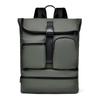 Men's Business Commuting Leather Large-capacity Casual Backpack, College Student Computer Backpack