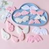 99 Pcs Cute Cartoon Plush Ear Wing Bow Card Cover Decoration Sweet DIY Handmade Hair Pins Accessories Gift DIY Sewing Materials