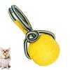 Dog Ball With Handle Indestructible Chewing Training Ball With Handle Interactive Puppy Toys Pet Supply Teething Knots For