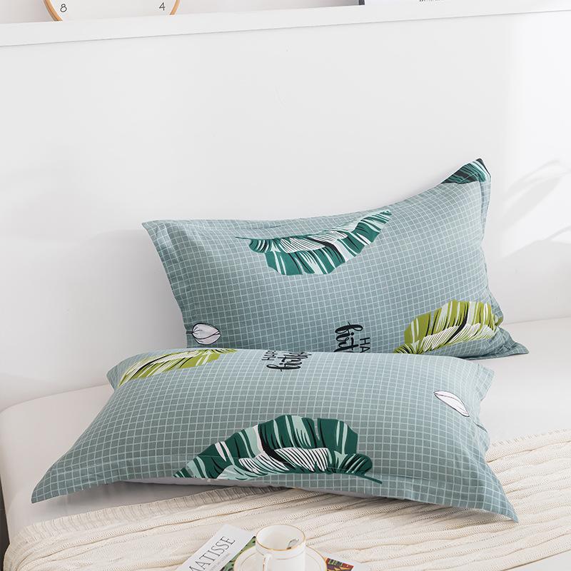 2PCS 48cm×74cm Pillowcase Pair Pillowcase Flower Printed Pillowcase Student Pillowcase Pair