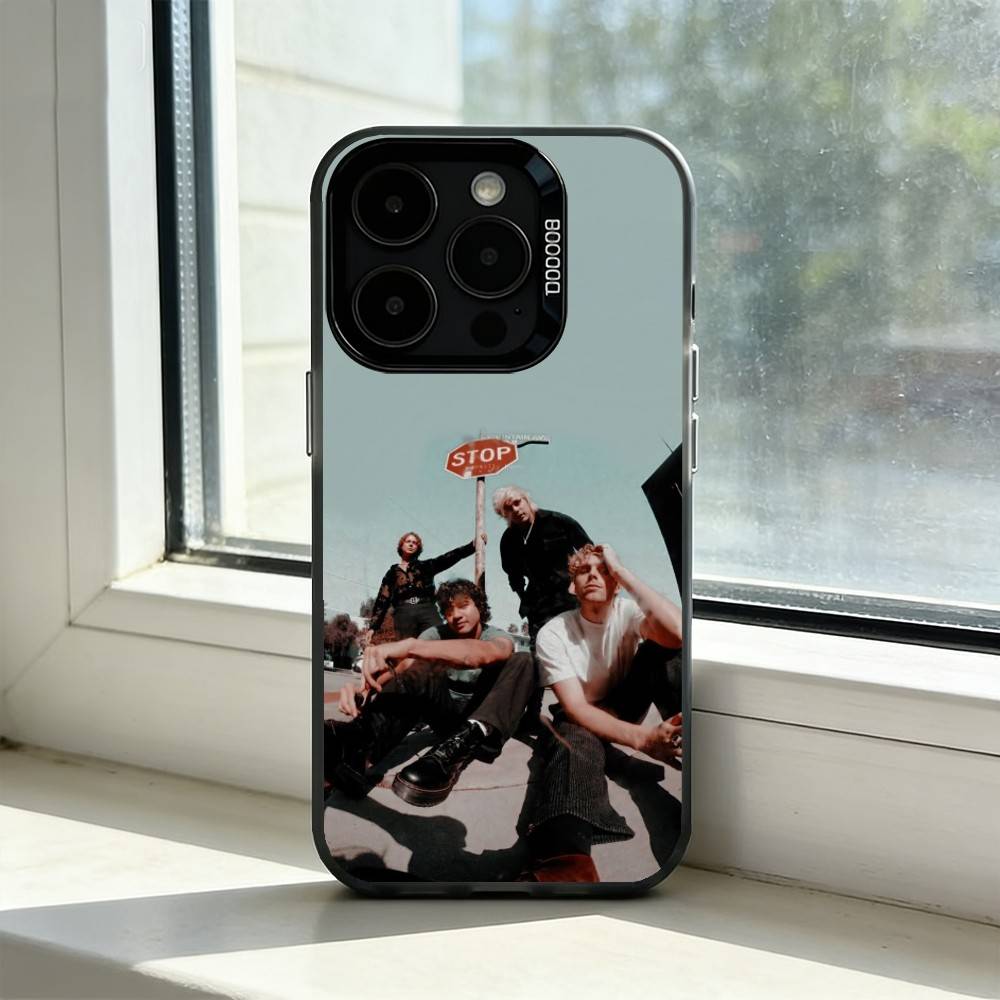 

5 Seconds Of Summers 5SOS Phone Case For iPhone 17,16,15,14,13,12,11 Plus,Pro Max,XS,Colorful Silver Phone case Funda Cover iPhone17promax