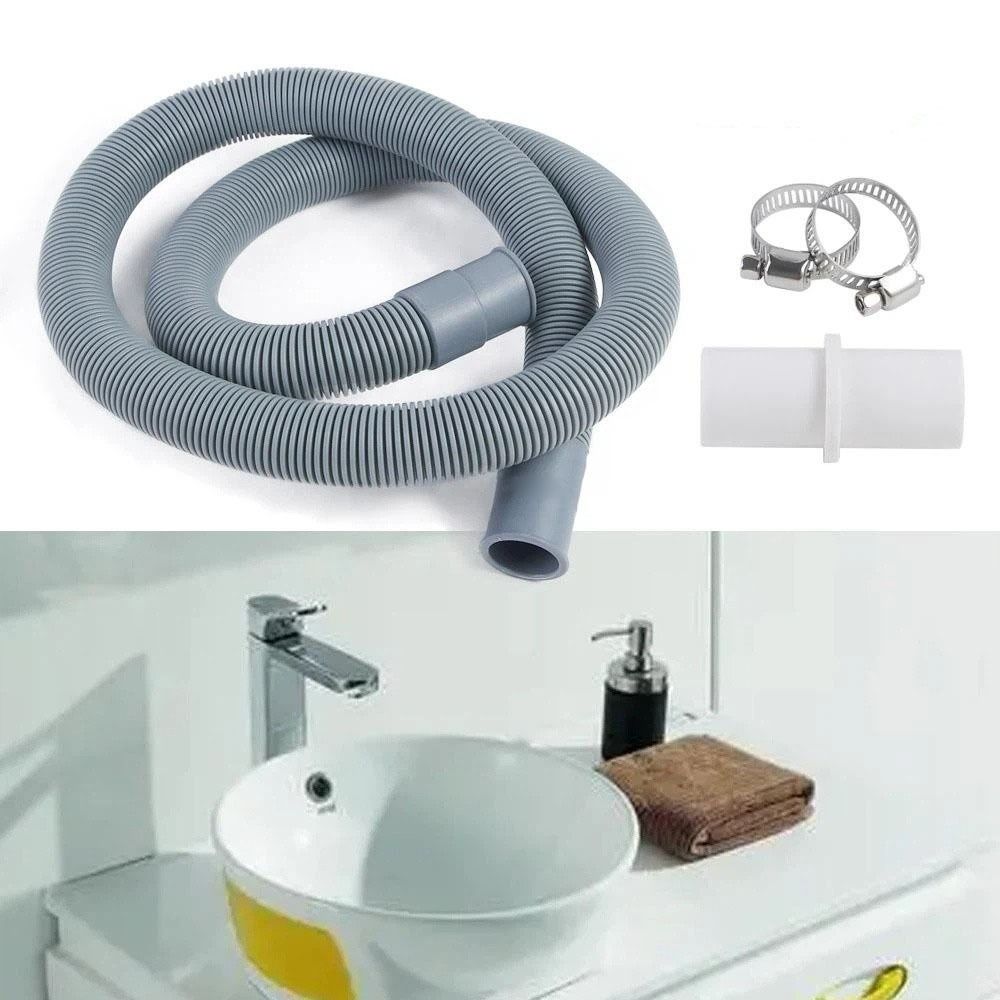 Universal Deodorant Bathroom Accessory Dishwasher Extension Pipe Drain Hose Sink Plumbing Hoses