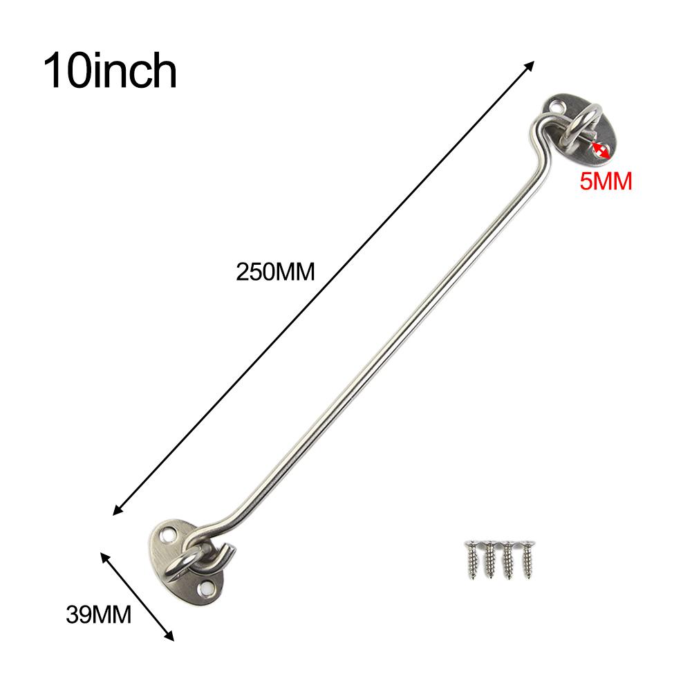 Cabin Hook Window Lock With Safety Switch With Screws