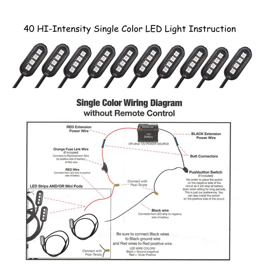 10Pcs Modified White LED Light Refit Kit Atmosphere Lamp For Motorcycle ATV 12V