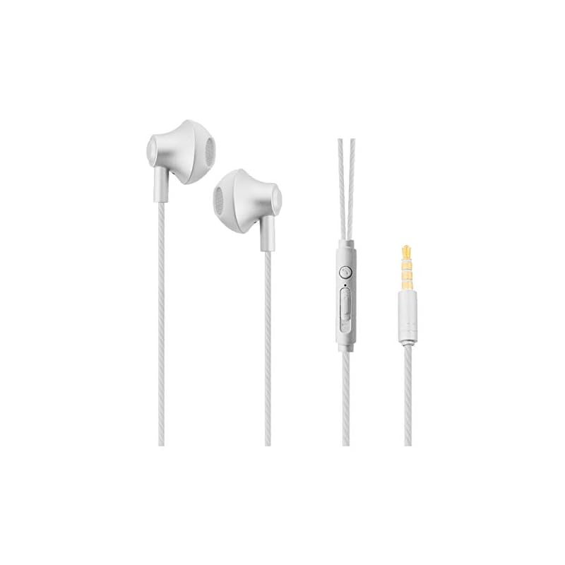 

KOYOKOMA earphones wired earbud Built-in microphone With remote control 3.5mm music call Android tablet Smartphone