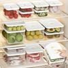 Refrigerator Transparent Storage Box Food Freshness Organizer Cheese Keeper Box Turkey Sausage Storage Box For Kitchen Fridge