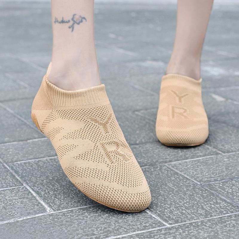 Fashion Man Women's Jazz Slip On Sneakers Net Dancing Shoes for Men Adult Kids Girls Black Sports Boots Jazz Dance Shoes Couples
