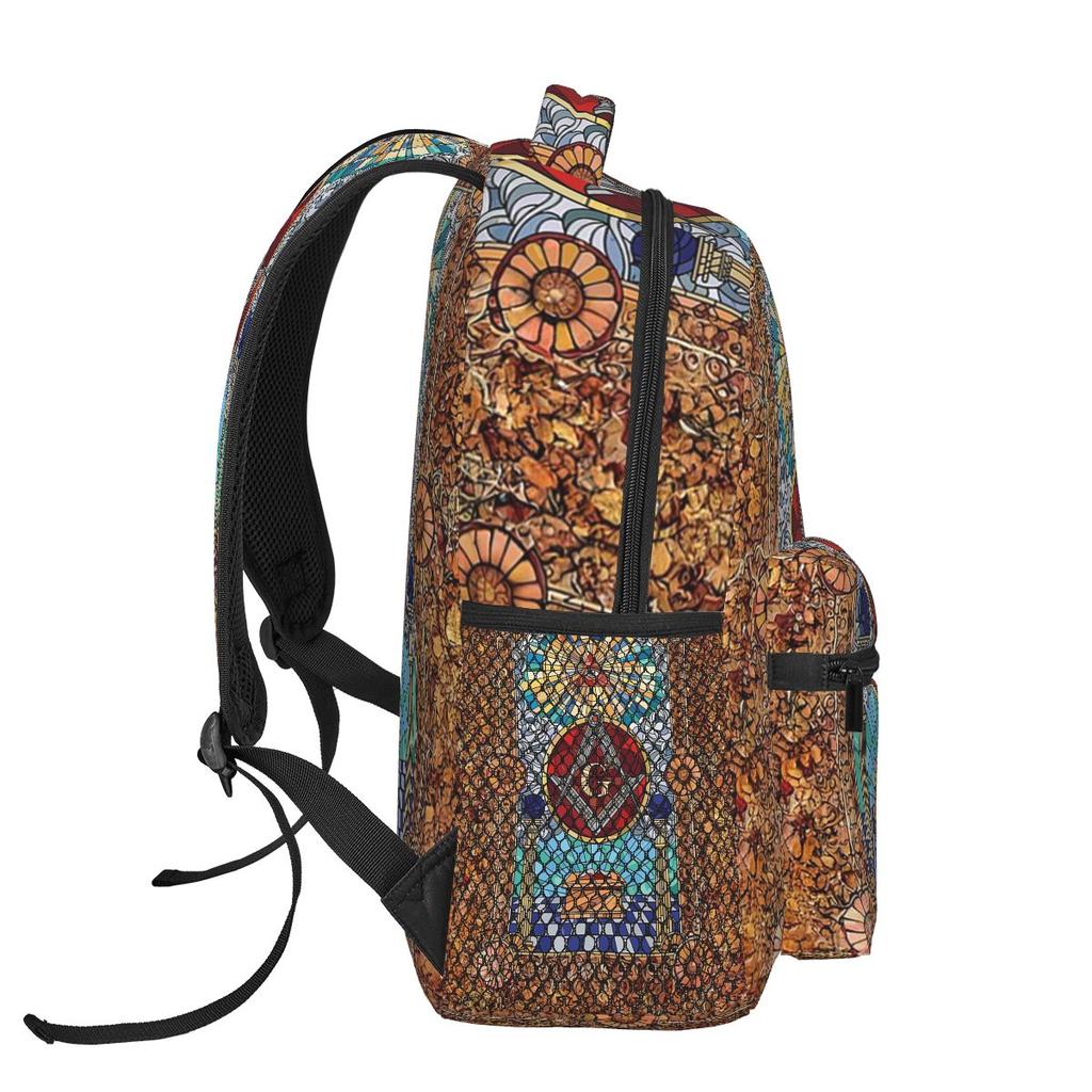 The Eternal Light Of The Freemason Masonic Mason Backpacks Boys Girls Bookbag Children School Bags Cartoon Rucksack Shoulder Bag