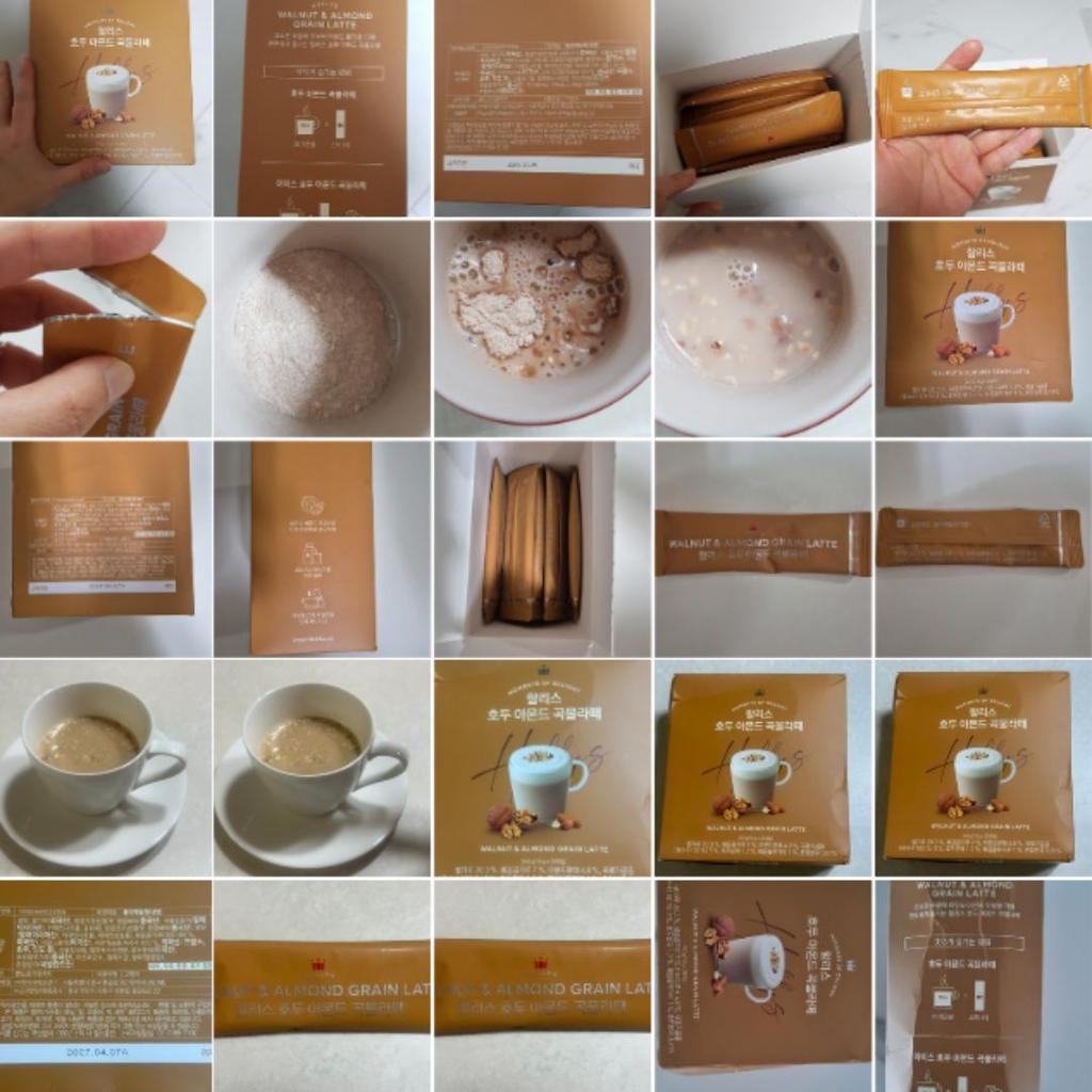 [Hollys] Walnut Almond Latte Sticks (30 sticks)