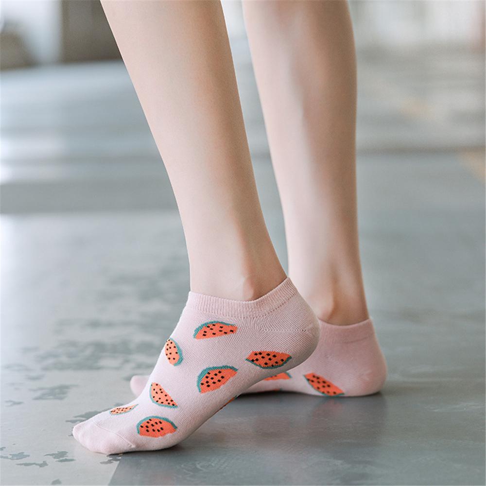 Mädchen Mode Sommer Lustig Niedlich Cartoon Glückliche Frucht Socken Avocado Erdbeere Wassermelone Banane Zitrone Pfirsich Socken