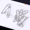 X6HE Heavy Duty 10 Pieces Safety Pins Silver Tone for Sharp Safe Pin DIY Sewing
